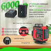 16 Lines 120ft Laser Level, 4x360° Self Leveling, 4D Green Cross Line Phone and Remote Control for Construction and Picture Hanging, 2 Rechargeable Battery, Remote Controller, Stand Included