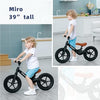 Toddler Balance Bike, Black - No Pedal Sport Bike, Inflated Tire, for Boys and Girls