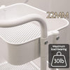 3-Tier Metal Rolling Utility Cart with 2 Lockable Wheels Storage Organizer Shelf