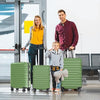 3 Piece Luggage Set - Hardside Luggage Sets with Spinner Wheels, PC + ABS Durable Lightweight Hardshell Suitcase Set with TSA Lock (Green)