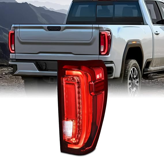 Fit 2019-2024 GMC Sierra 19-24 1500/2500 [Full LED] Tail Light Rear