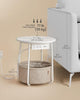 Side Table with Charging Station, Nightstand