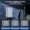 Dehumidifier with Auto Shut Off, 7-Color LED Light Built-in Aromatherapy Diffuser (White)