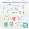 Ultimate Baby Kit | Baby Essentials Gift Set Includes Wellness, Sick Day, Gas Relief Essentials, Grooming Tools & Teething Toys