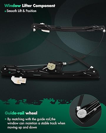 Front Left Power Window Regulator Without Motor