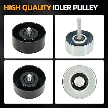Engine Drive Belt Tensioner Idler Pulley Serpentine Belt Kit Compatible with Nissan Maxima 3.5L V6, 2009-2015#Replace 11955JA10D 7PK1705 11925JA11A 11925JA100