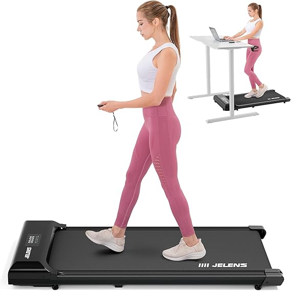 Walking Pad, Under Desk Treadmill for Home Office, Portable Treadmill with Remote Control, Walking Jogging Machine, Walking Pad in LED Display