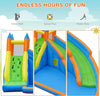 Inflatable Water Slide, Giant Bouncy Waterslide Park for Kids Backyard Outdoor Fun with Climbing Wall, Splash Pool, Blow up Water Slides Inflatables for Kids and Adults Party