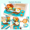 Play Kitchen Sink Toys with Upgraded Real Faucet, Play Cooking Stove