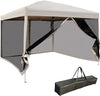 Oxford Pop Up Canopy Tent with Netting, Instant Screen Room House, Tents for Parties, Height Adjustable, with Carry Bag, for Outdoor, Garden, Patio