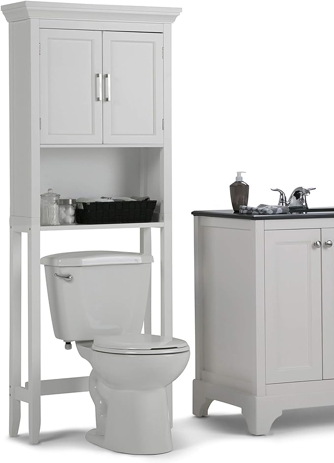 Avington White 2-Shelf Over-the-Toilet Storage