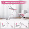 Ab Machine, Ab Workout Equipment, Adjustable Ab Trainer Machine for Abs Workout at Home Gym, Foldable, Knee Protection, Abdominal Trainer for Stomach Workout