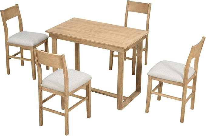 Counter Height 4-Piece Dining Chairs ONLY (Light Brown)