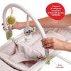 Boho Chic 2-in-1 with Removeable Hanging-Toy Bar, Stationary Modes, Folds Flat for Compact Storage and Portability