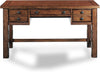 Tahoe Brown Rectangular Maple 3 - Drawer Writing Desk with Keyboard Tray