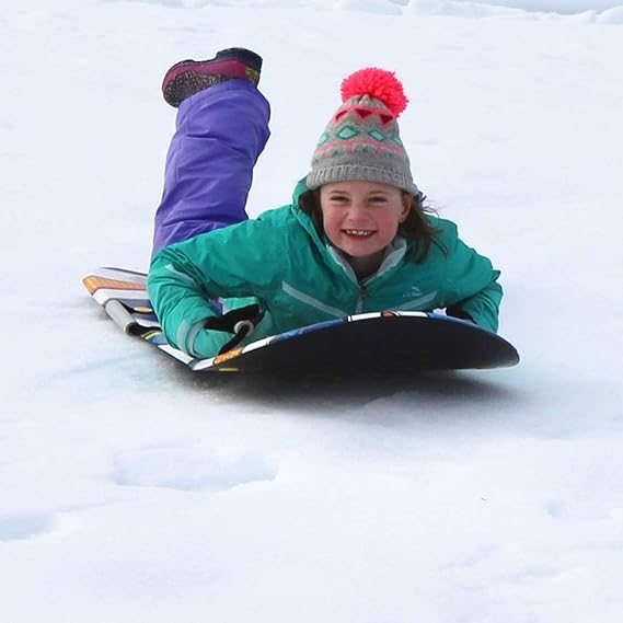 1-Piece Snow Screamer 2 Person Lightweight Foam Slider Snow Play Sleds with Handles for Adult & Kids Ages 5 & Up