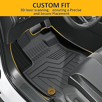 Floor Mats for Honda CRV (Include Hybrid), TPE All Weather Protection Floor Liners, Black