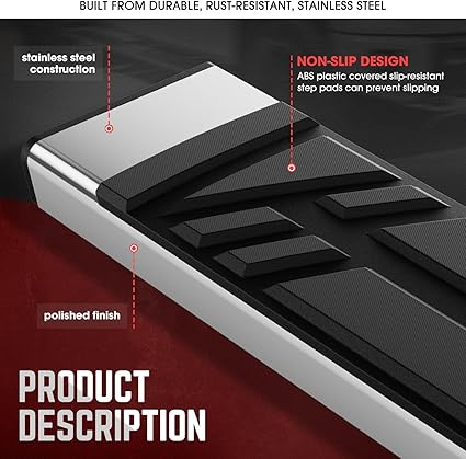 Flat Board Side Steps TOP PLATES ONLY 2-PIECES