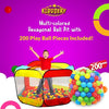 Ball Pit Play Tent for Kids | Large Ball Pits for Toddlers, and Babies | Fill Playhouse with Plastic Balls Idea | Indoor & Outdoor Foldable Baby Tent (200 Balls Included)
