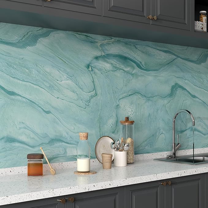 Countertop Contact Paper Matte Marble Peel and Stick Wallpaper