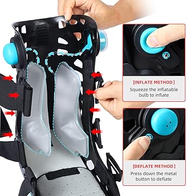 Medical Inflatable Walking Boot, Air Cam Walker Fracture Boot, Short Orthopaedic Boot (Small)