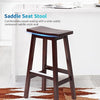 Bar Stools 1-Piece for Kitchen Counter Solid Wooden Saddle Stools Home Furniture Barstool, Brown