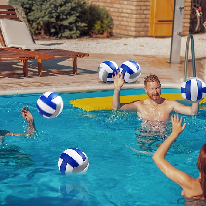 12 Pcs Official Volleyballs Bulk Soft Recreational Volleyballs with Pump Regulation