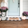 Washable Reversible Scatter Indoor/Outdoor Accent Rug Black/White - Check Pattern, Flat Pile, Machine Washable 2'x3'