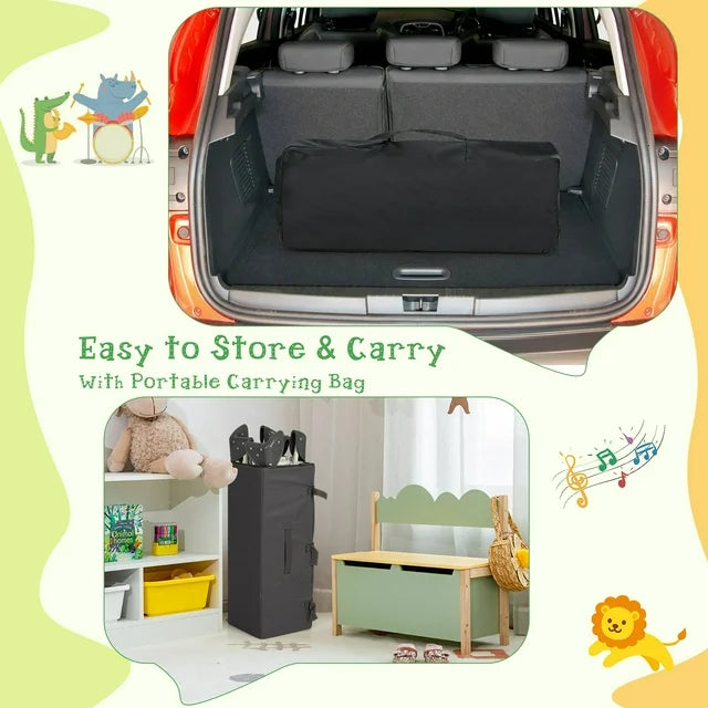 Baby Bedside Sleeper Portable 4-in-1 Rolling w/Mattress
