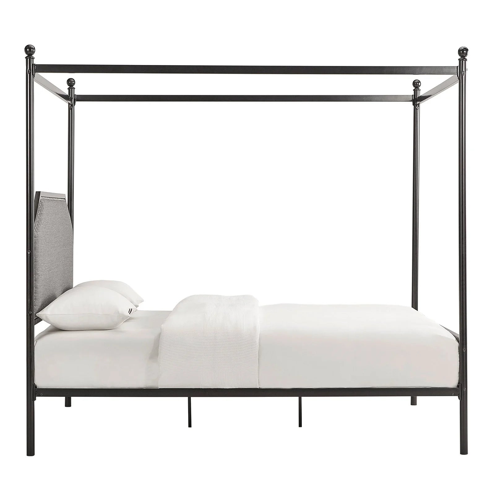 Hazleton Black Metal Queen CANOPY BED ONLY