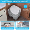 Diagonal Enlarged Portable Camping Toilet