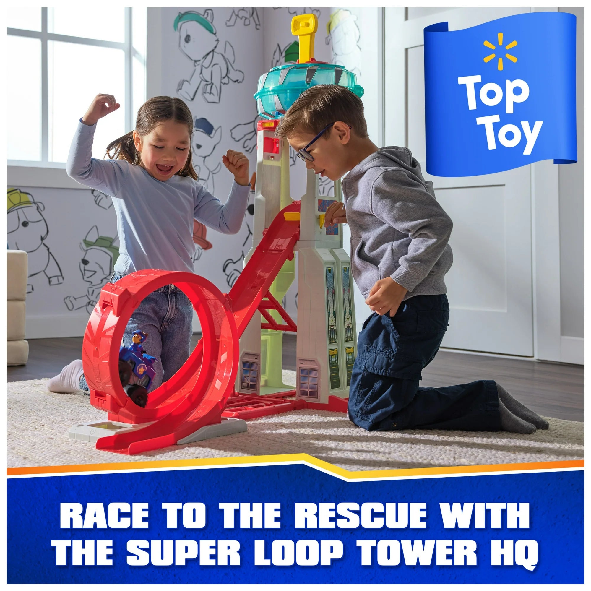 Rescue Wheels Super Loop Tower HQ with Lights