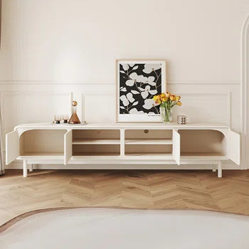 78.74'' Elegance in French Cream White Media Console