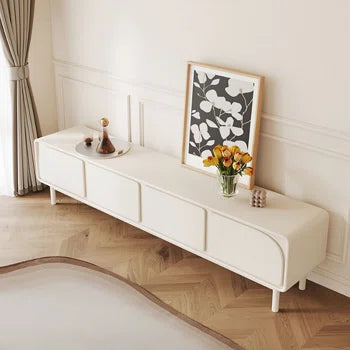 78.74'' Elegance in French Cream White Media Console