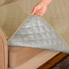 1-Piece Reversible Sofa Cover Quilted Slipcover (Sofa, Sand)