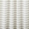 Blanket Stitch Curtain Panel Dark Gray/Cream