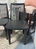 (Set of 4) Linden Modified Windsor Wood Dining Chair - Black SHOWROOM ITEM