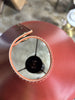 Floor Lamp with Leather Shade - Brown SHOWROOM ITEM