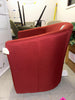 Hansell Upholstered Swivel Barrel Chair SHOWROOM ITEM