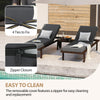 Outdoor Waterproof Chaise Lounge Cushion for Patio Furniture, Heather Gray (1-Piece)
