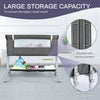 Baby Bassinet Bedside Sleeper Bassinet For 0-6 months Baby Unisex (Dark Gray)