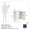 Branwen Double Door Accent Cabinet, White