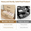 4+2 Dresser for Bedroom, Tall Drawer with Storage Freestanding, Wooden Closet Storage Chest