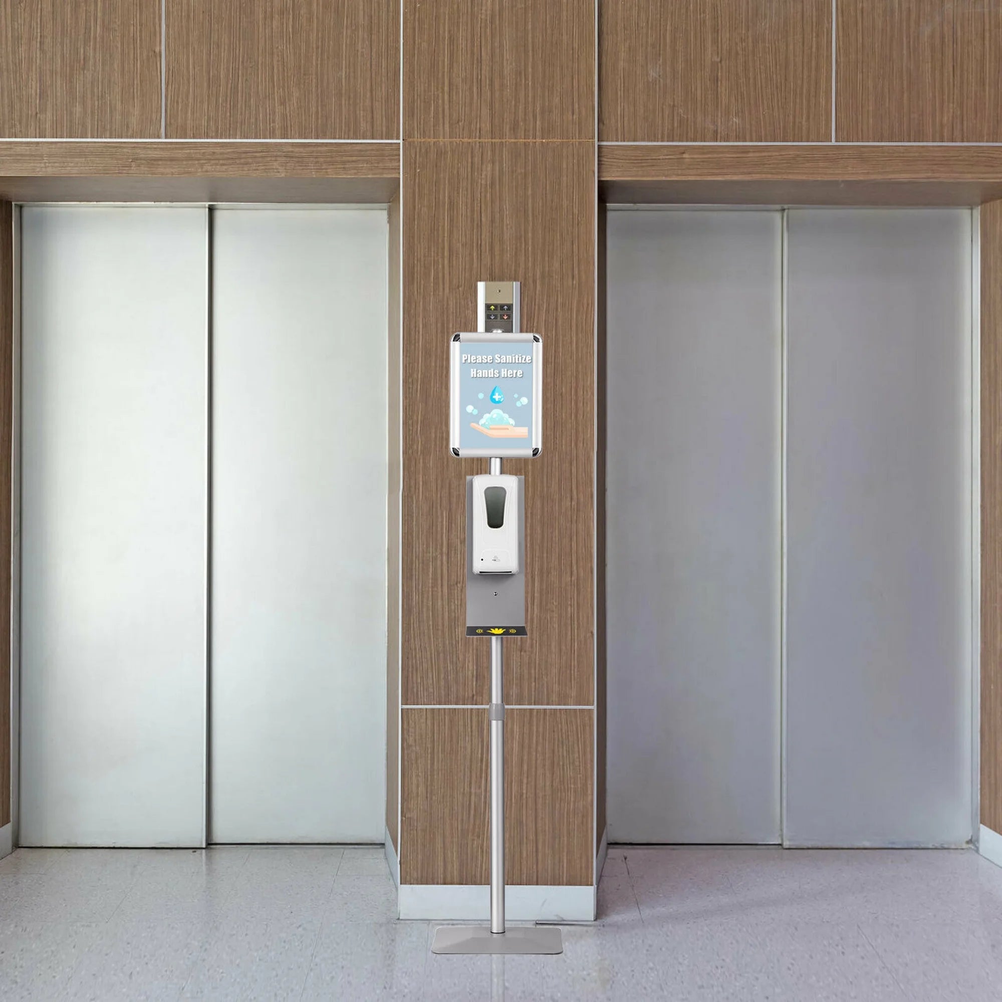 Automatic Soap Dispenser Touchless Sanitizing Station w/ Sign Board