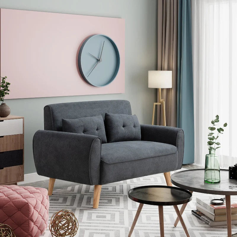 2-Seat Small Modern Love Seat Sofa