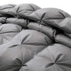 800 Fill Power 700 TC 93 Percent Winter White Goose Down Comforter - Queen/Full - Grey