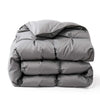 800 Fill Power 700 TC 93 Percent Winter White Goose Down Comforter - Queen/Full - Grey