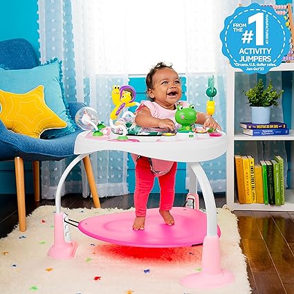 Bounce Bounce Baby 2-in-1 Activity Jumper & Table - Playful Palms