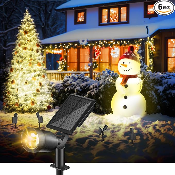 Solar SpotLights Outdoor 6 Pack