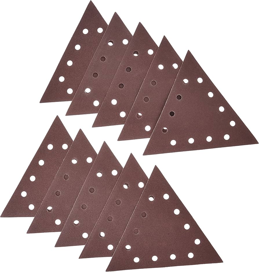 Drywall Sander Hook and Loop Triangle Sandpaper (10-Pack)